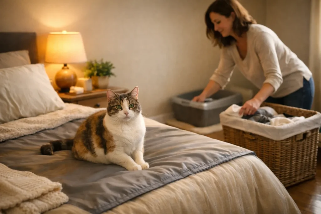 Waarom plast een kat in huis