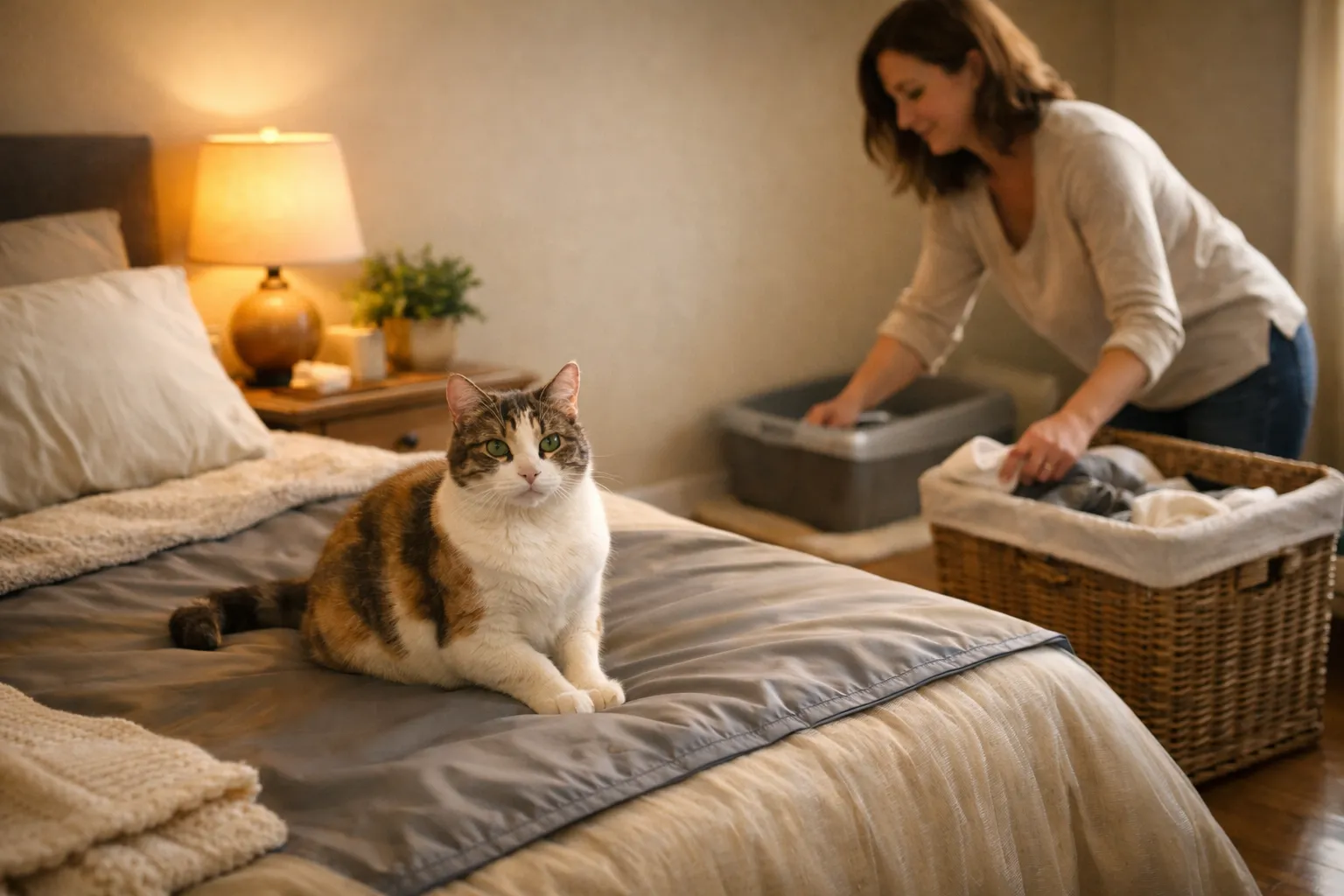 Waarom plast een kat in huis